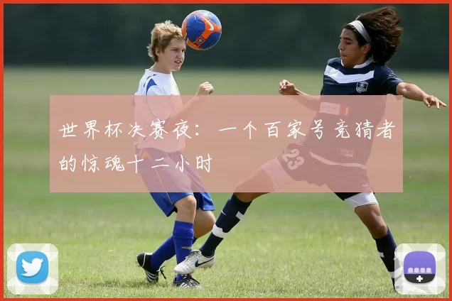世界杯决赛夜:一个百家号竞猜者的惊魂十二小时