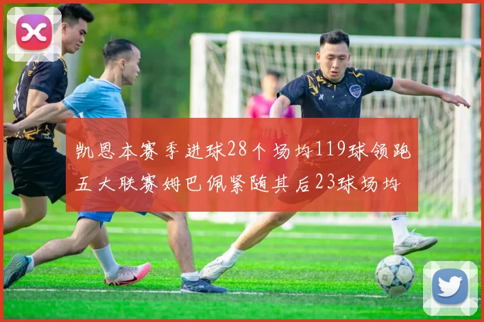 凯恩本赛季进球28个场均119球领跑五大联赛姆巴佩紧随其后23球场均115球