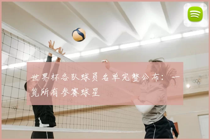 世界杯各队球员名单完整公布:一览所有参赛球星